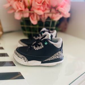 Nike Air Jordan 3 Retro td "Green Glow" Toddler
